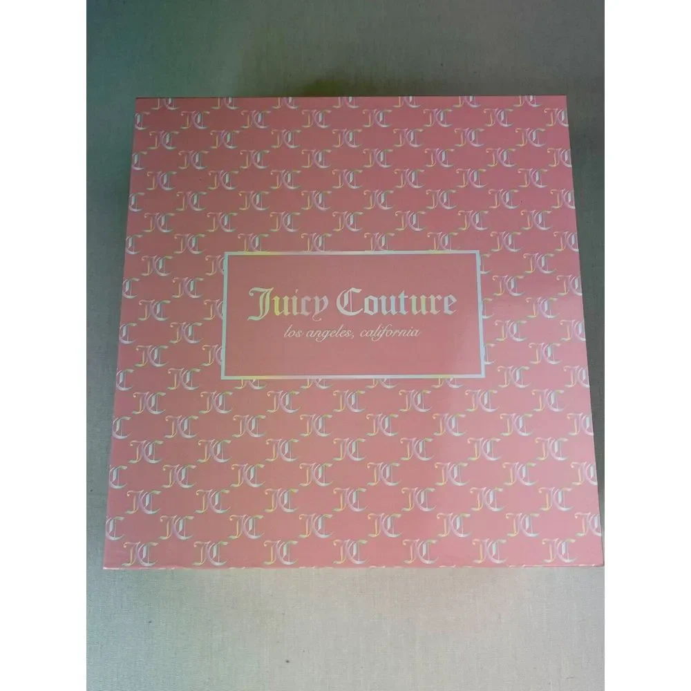Juicy Couture Big Spender 3 Piece Gift Box Set Sage Green Tote Coin Purse Wristl